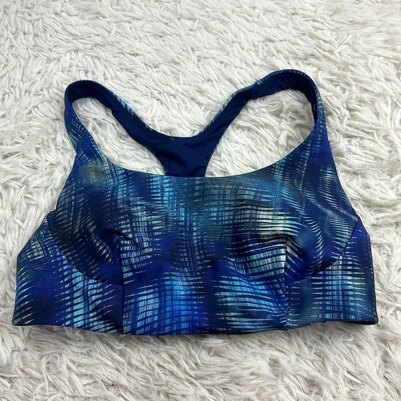 Lululemon Wunder Train Bra *Medium Support, C/D Cup Shapeshifter Flux Blue Multi - Picture 1 of 3
